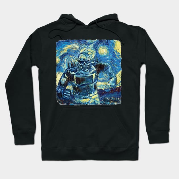 Ghost Rider Van Gogh Style Hoodie by todos